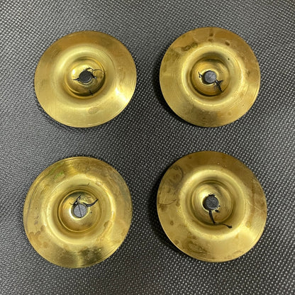 Véritable laiton turc Zills / Sagat 6 cm / 2,5' - 2 paires de zil danse Véritable laiton turc Zills / Sagat 6 cm / 2,5' - 2 paires de zil danse