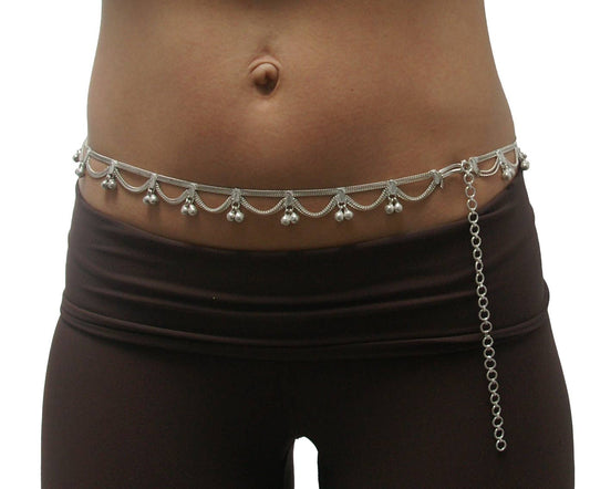 Draping Chain with Bells / Belly Dance Belt: Bells