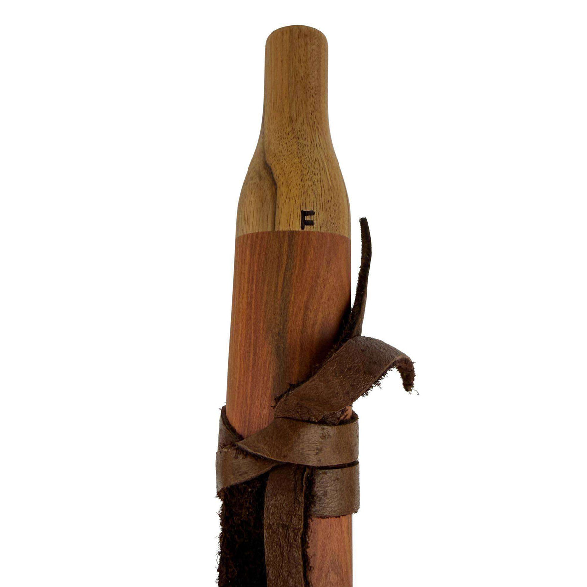 Native American Flute in F Minor by Nash Tavewa, Honduran Rosewood with Zebrawood Mouthpiece 