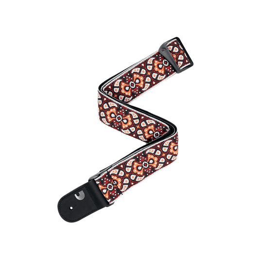 Eco Guitar Straps Red & Orange
