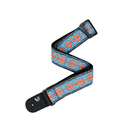 Eco Guitar Straps Blue & Orange