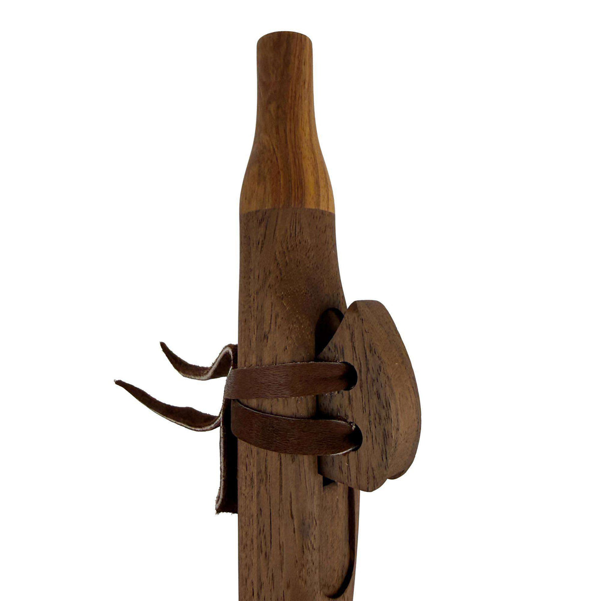 Native American Flute in G Minor by Nash Tavewa, Peruvian Black Walnut with Zebrawood Mouthpiece 