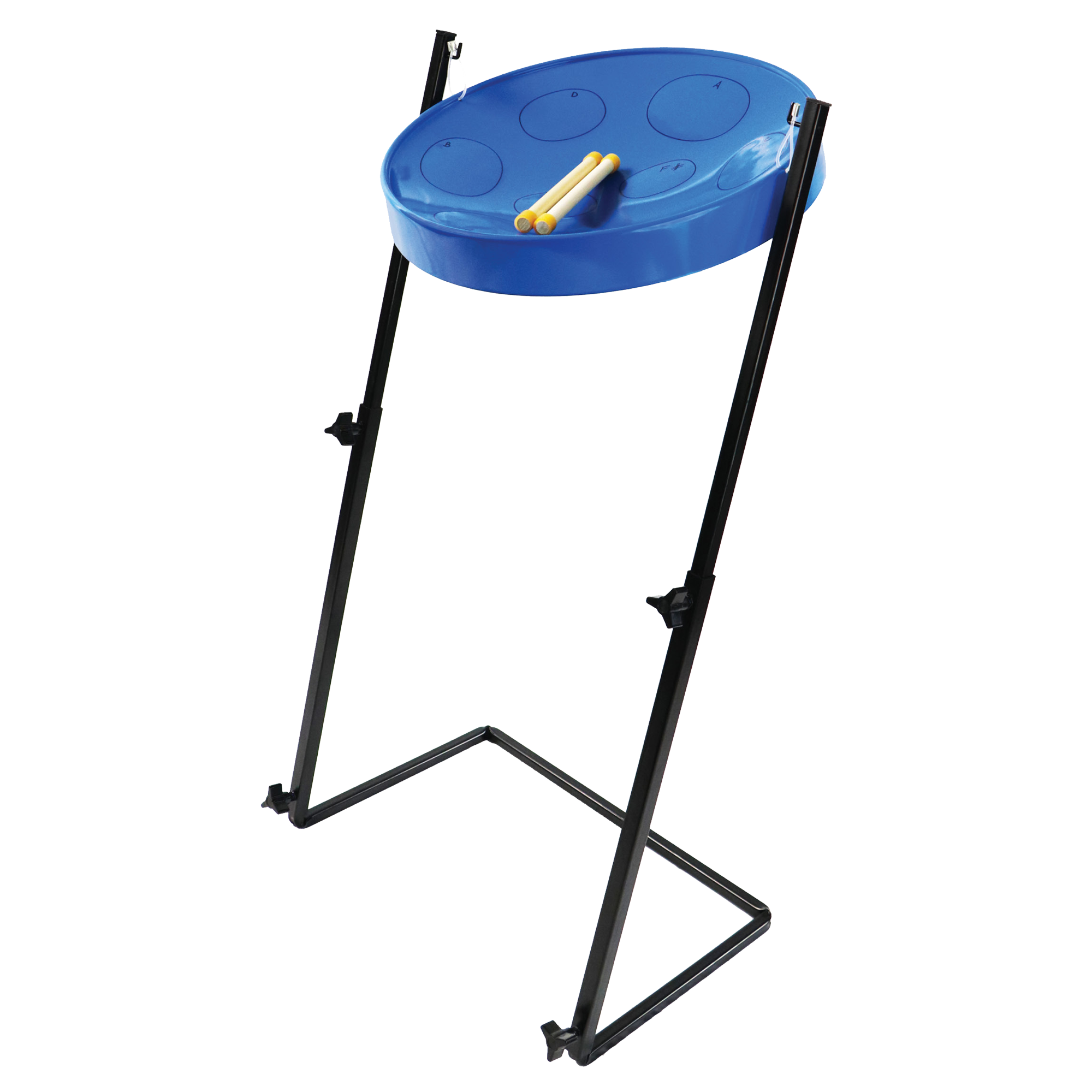 Panyard Jumbie Jam Steel Drum with Tabletop Stand - Silver