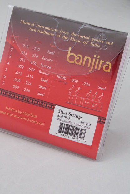 Banjira 7-String Sitar String Set - Light Accessories_Strings banjira   