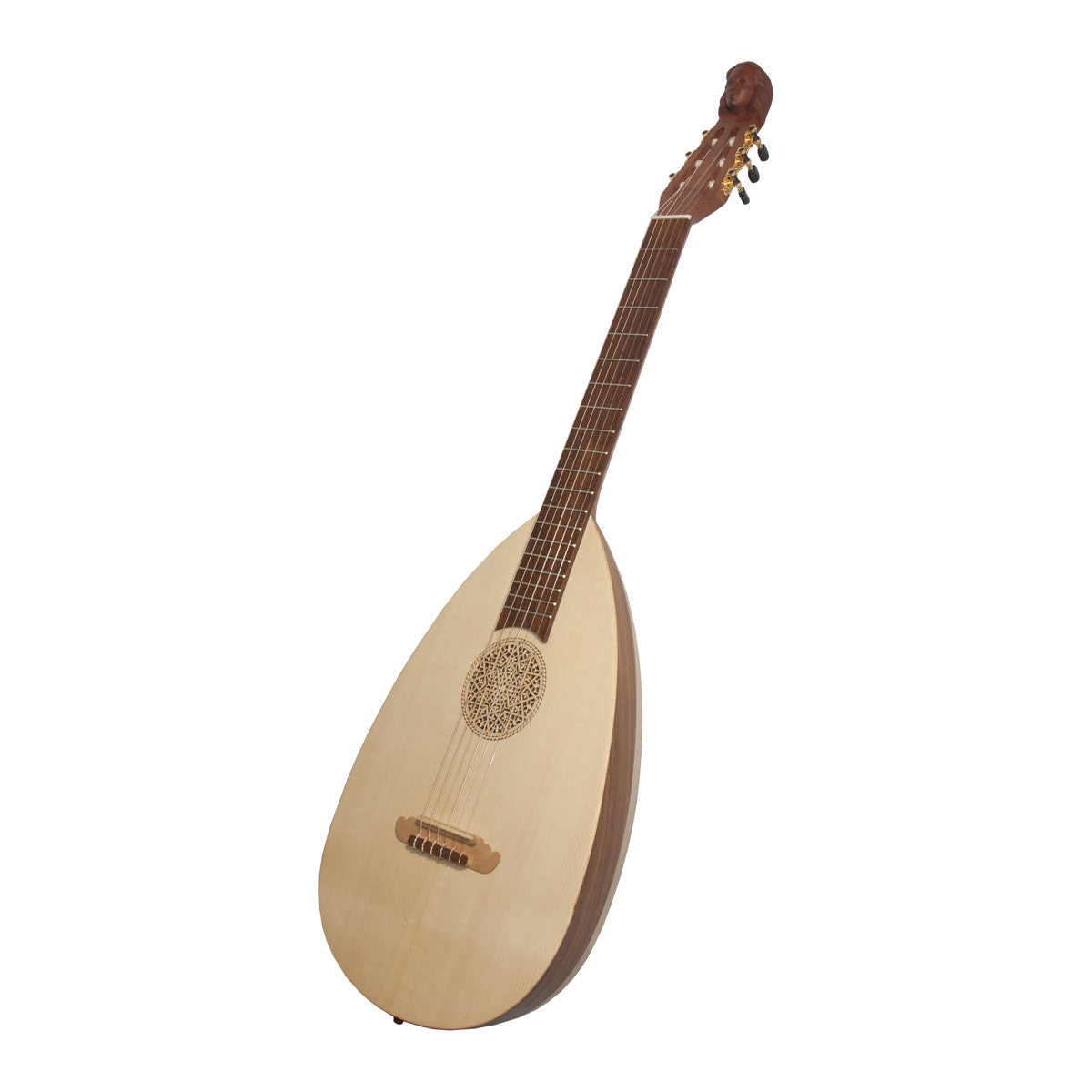 Roosebeck Lute-Guitar, 6 String, Variegated, Gears Lutes Roosebeck   