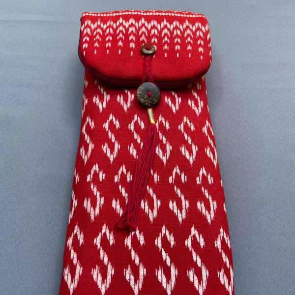 Little Fish Cotton Flute Bag - Scarlet S - Suitable for Medium Flute Native American Flutes Little Fish Artwork   
