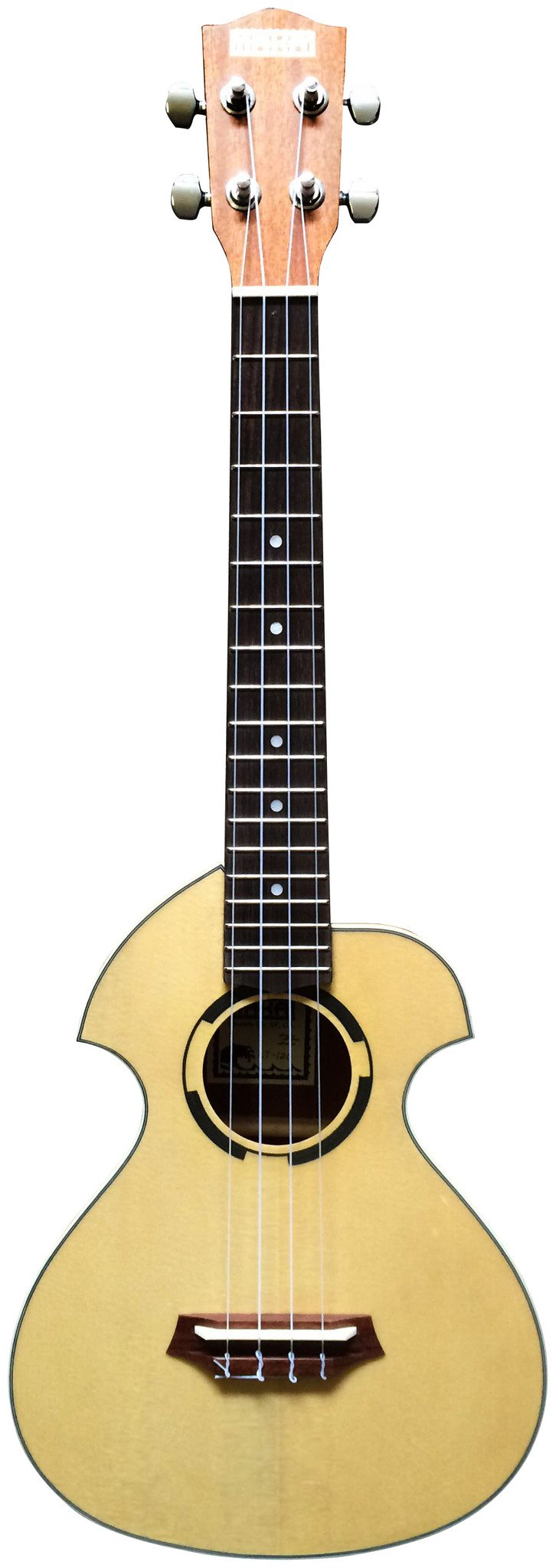 Makai LT-120 Spruce Mahogany Tenor Ukulele with White Binding Tenor Ukulele Makai   