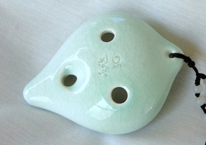 6-hole Ceramic Soprano Seedpod Ocarina in G Ocarinas Lark in the Morning   