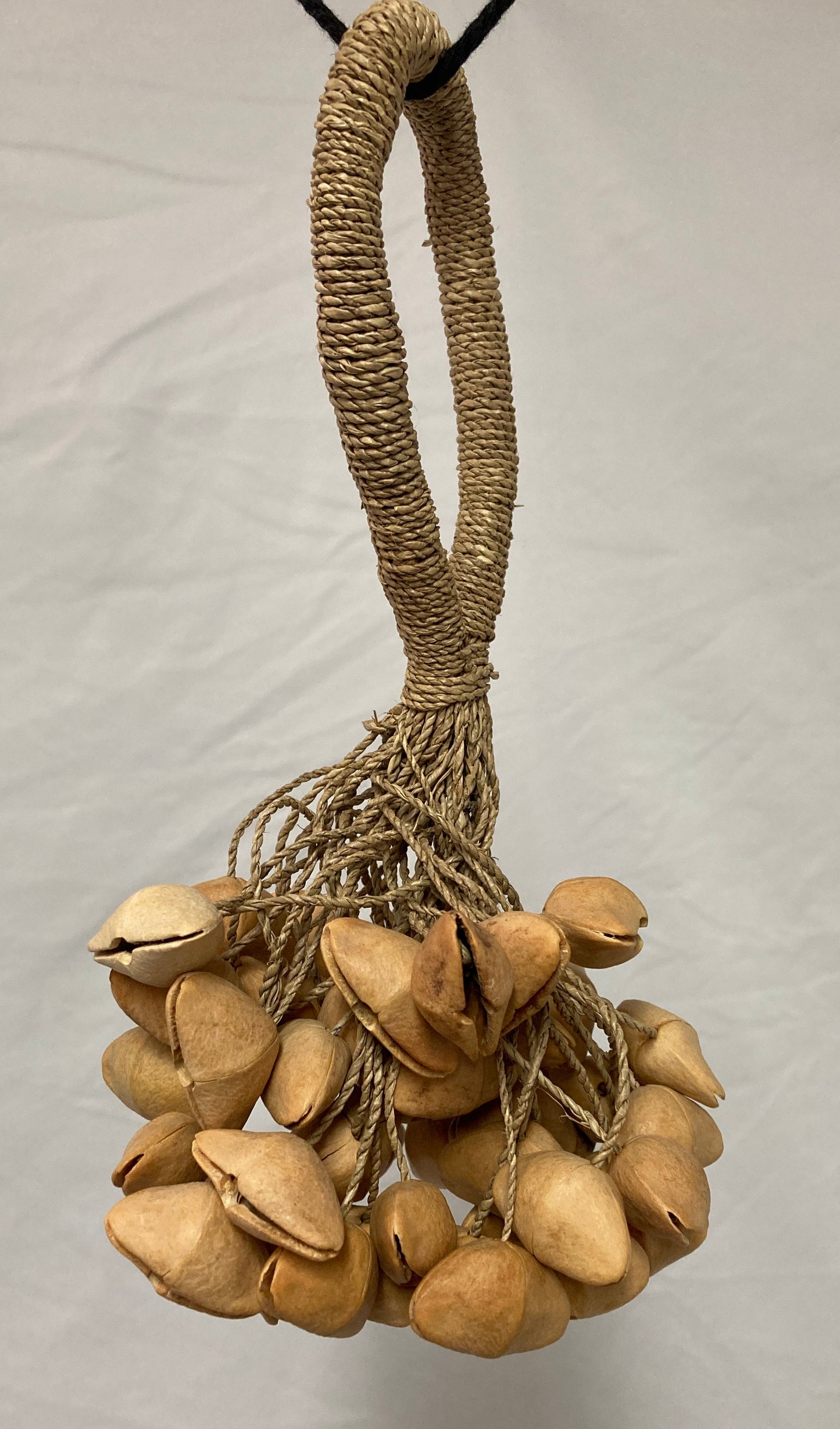 Kenari Nut Shaker - Medium, Braided Rope Loop Handle – Lark in the Morning