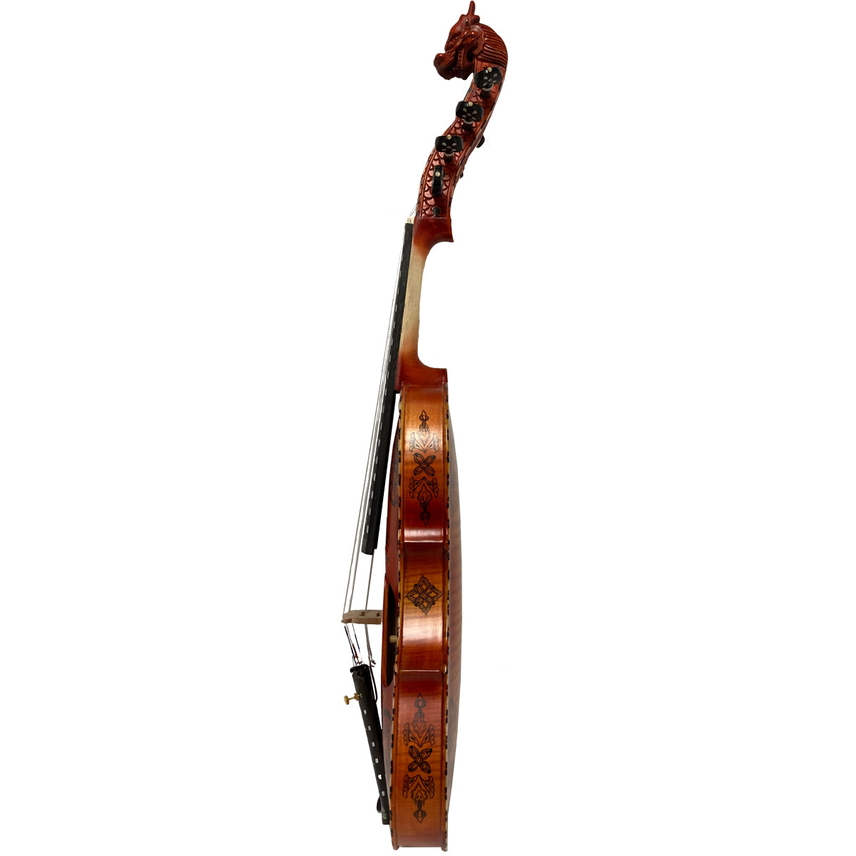 Deluxe Fancy Norwegian Hardanger Fiddle Fiddles Lark in the Morning   