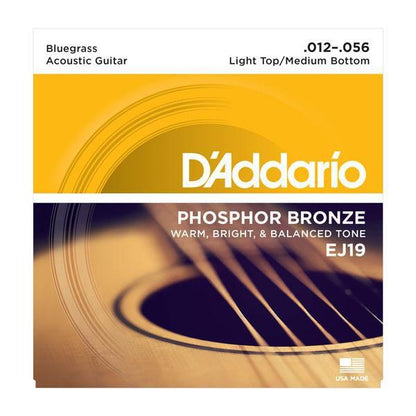 D'Addario Acoustic Guitar Bluegrass Phosphor Bronze Strings EJ19 Accessories_Strings D'Addario   