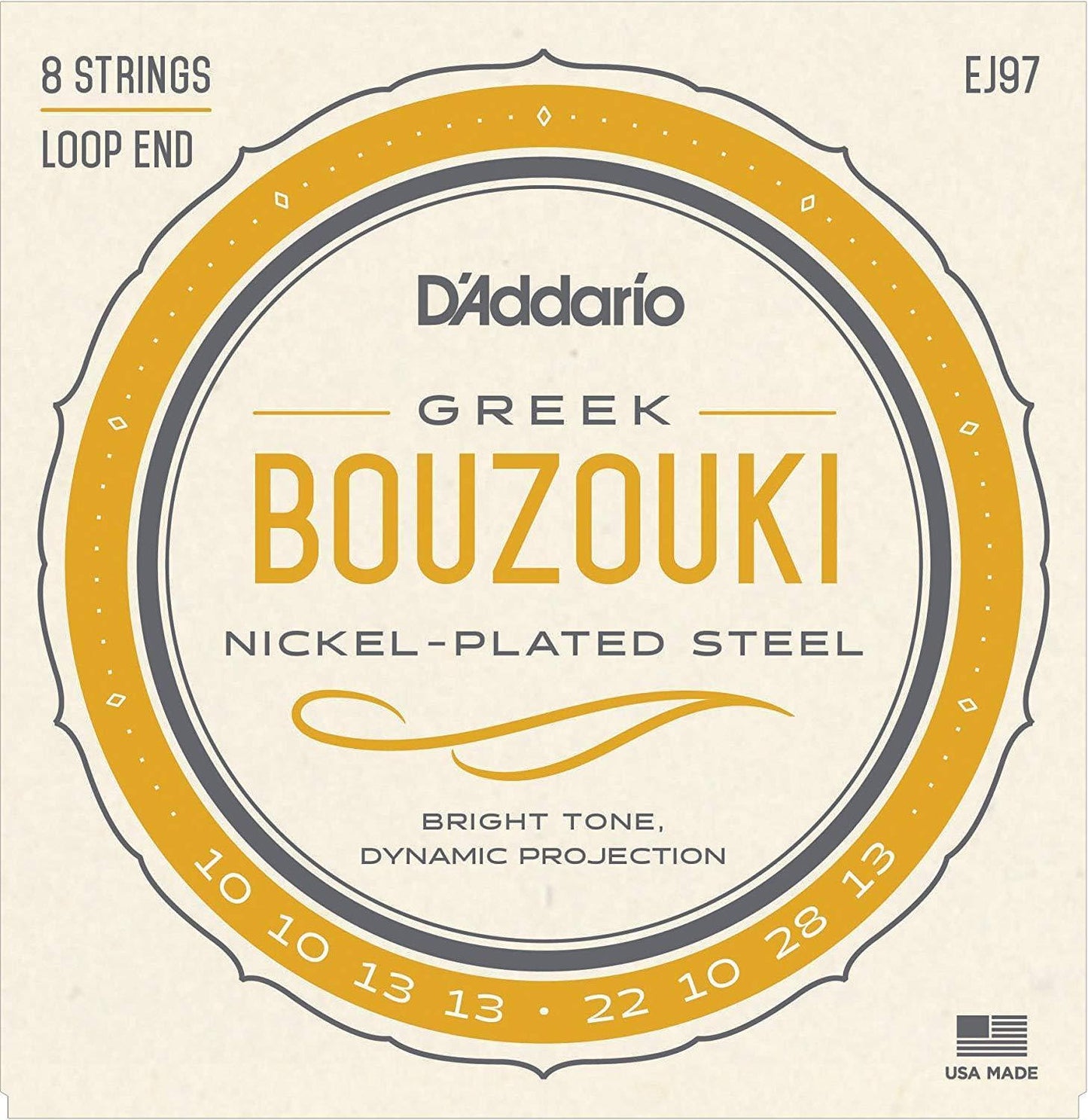 D'Addario 8-string Greek Bouzouki Strings EJ97 Accessories_Strings D'Addario   