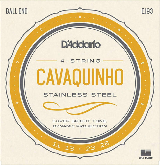 D'Addario Stainless Steel Cavaquinho String Set EJ93 Accessories_Strings D'Addario   