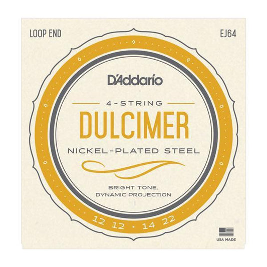 Dulcimer 4-String Light Nickel Strings D'Addario EJ64 Accessories_Strings D'Addario   