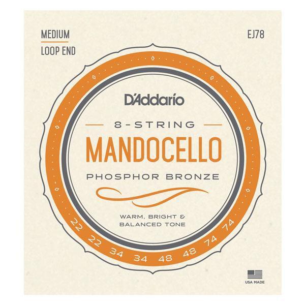D'Addario Mandocello Phosphor Bronze Strings EJ78 Accessories_Strings D'Addario   