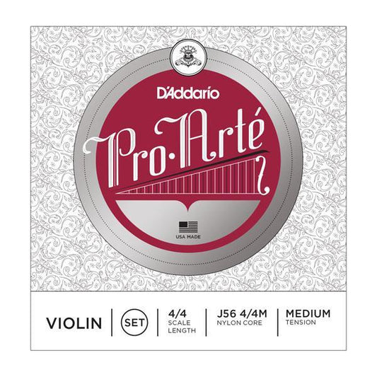 D'Addario Pro-Arté Violin Medium D Silver 4/4 D'Addario Strings Accessories_Strings D'Addario   