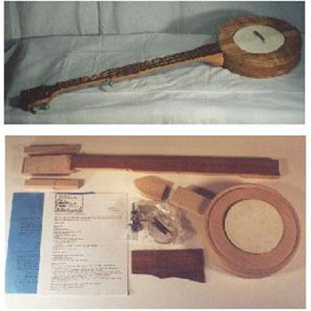 Mountain Banjo Kit, 4 string Tenor Short 24" scale Banjos Lark in the Morning   