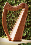 Stoney End Brittany 22 String Harp Package, Cherry Harps Stoney End   