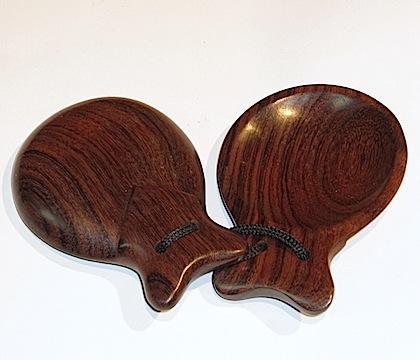 Rosewood castanet 67 mm, Pair Castanets Lark in the Morning   