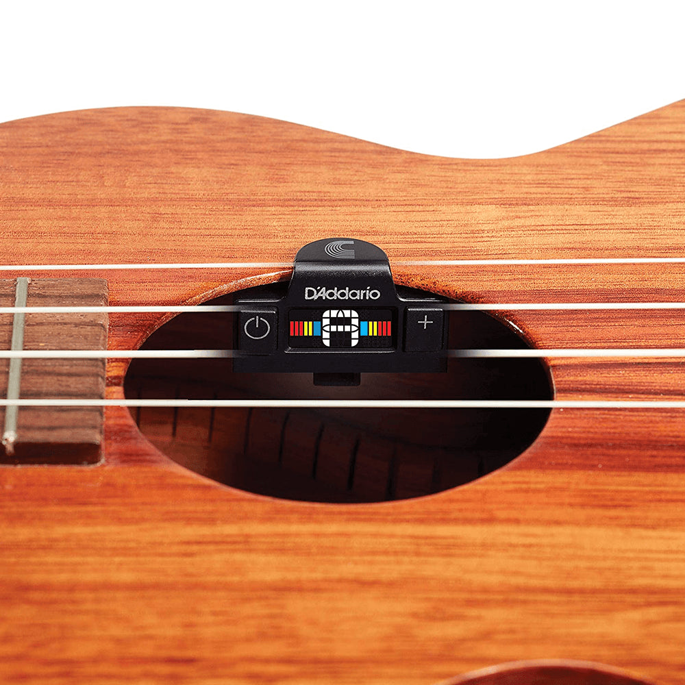 D'Addario UKULELE SOUNDHOLE TUNER with Discreet Acoustic Soundhole Clip Tuners & Recorders D'Addario   