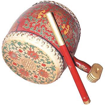 Flower Drum w/ small handle (shop worn-some chipped paint) Drums - Others Lark in the Morning   
