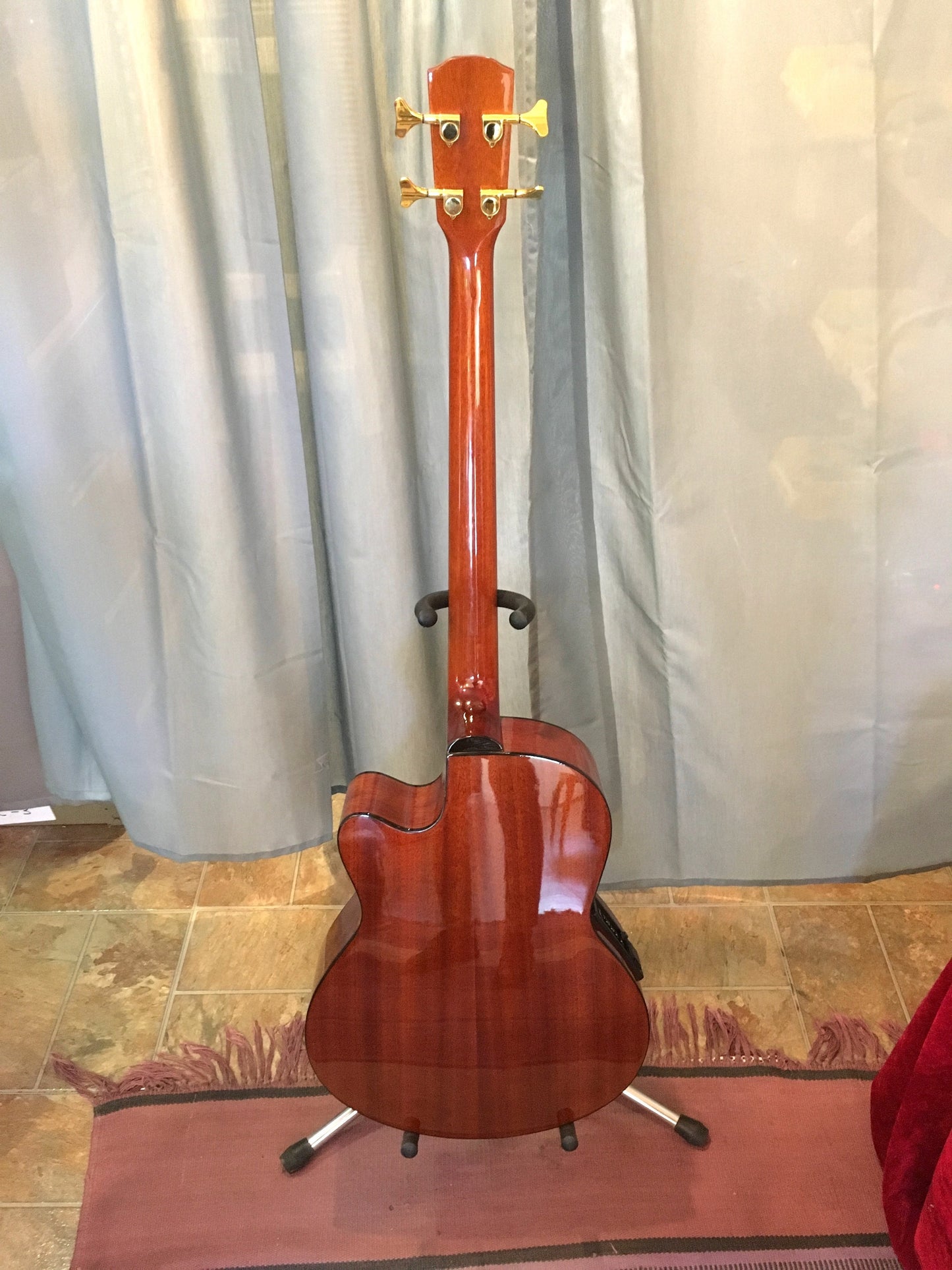 Fretless Acoustic Bass Guitar with Electronics Guitars Lark in the Morning   