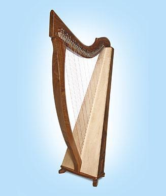 Triplett Celtic Harp w/ levers and case, 34 strings Harps Triplett   