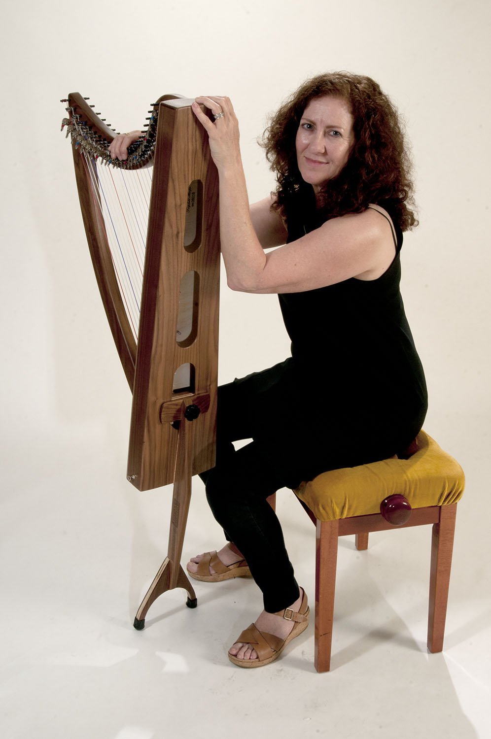 Triplett Christina 26 String Therapy Harp Walnut with Full Levers 