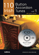 110 Irish Button Accordion Tunes Book/CD Pack Media Hal Leonard   