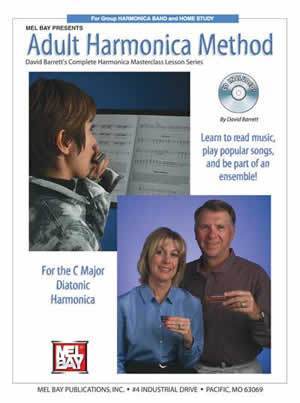 Adult Harmonica Method  Book/CD Set Media Mel Bay   
