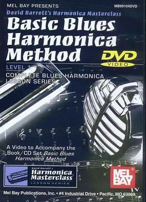 Basic Blues Harmonica Method  DVD Media Mel Bay   