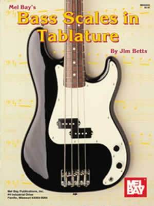 Bass Scales in Tablature Media Mel Bay   