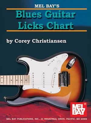 Blues Guitar Licks Chart Media Mel Bay   
