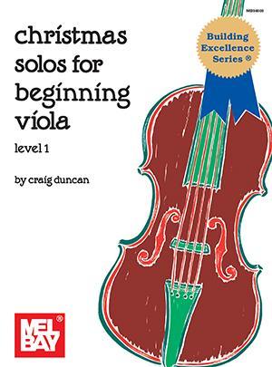 Christmas Solos for Beginning Viola Media Mel Bay   