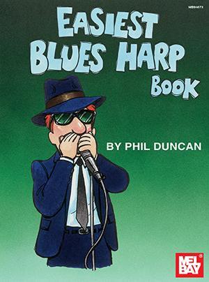 Easiest Blues Harp Book Media Mel Bay   