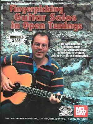 Fingerpicking Guitar Solos in Open Tunings Book/3-CD Set Media Mel Bay   