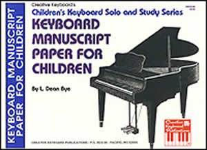 Keyboard Manuscript Paper for Children Media Mel Bay   