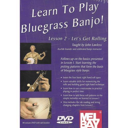 Lean to Play Bluegrass Banjo! Lesson 2 - Let's Get Rolling Media Mel Bay   
