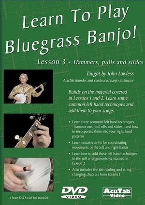Learn To Play Bluegrass Banjo, Lesson 3  DVD Media Mel Bay   