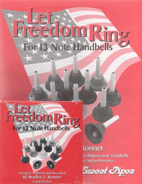 Let Freedom Ring Book & CD for 13 note Handbells Media Lark in the Morning   