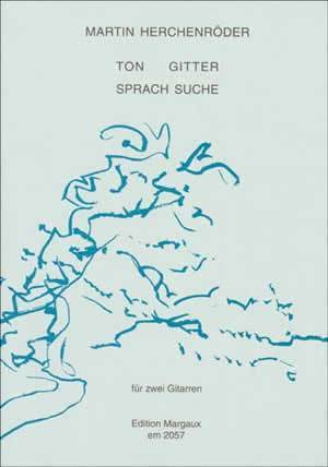 Martin Herschenr‚ Aáder: Ton Gitter Sprach Suche - for 2 Guitars Media Mel Bay   