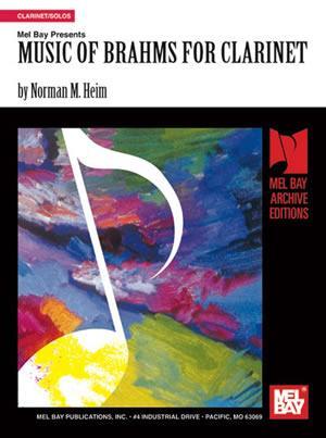 Music of Brahms for Clarinet Media Mel Bay   