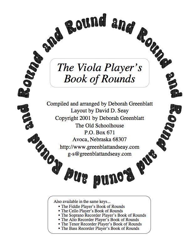 The Viola Player's Book of Rounds Media Greenblatt & Seay   