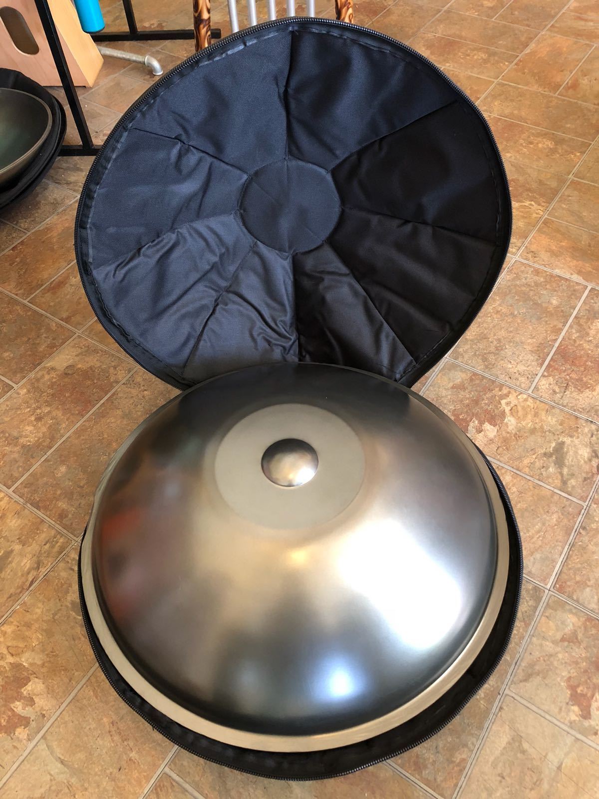Small Elysium Handpan A Minor, 22 inch Metal Hand Drums Lark in the Morning   