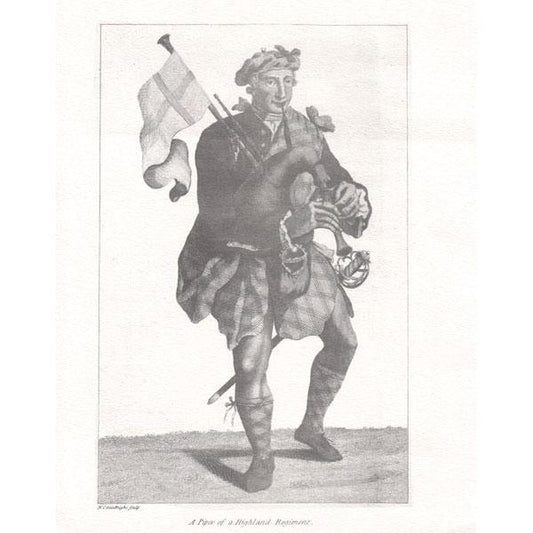Print : A Piper of a Highland Regiment Musical Prints Lark in the Morning   