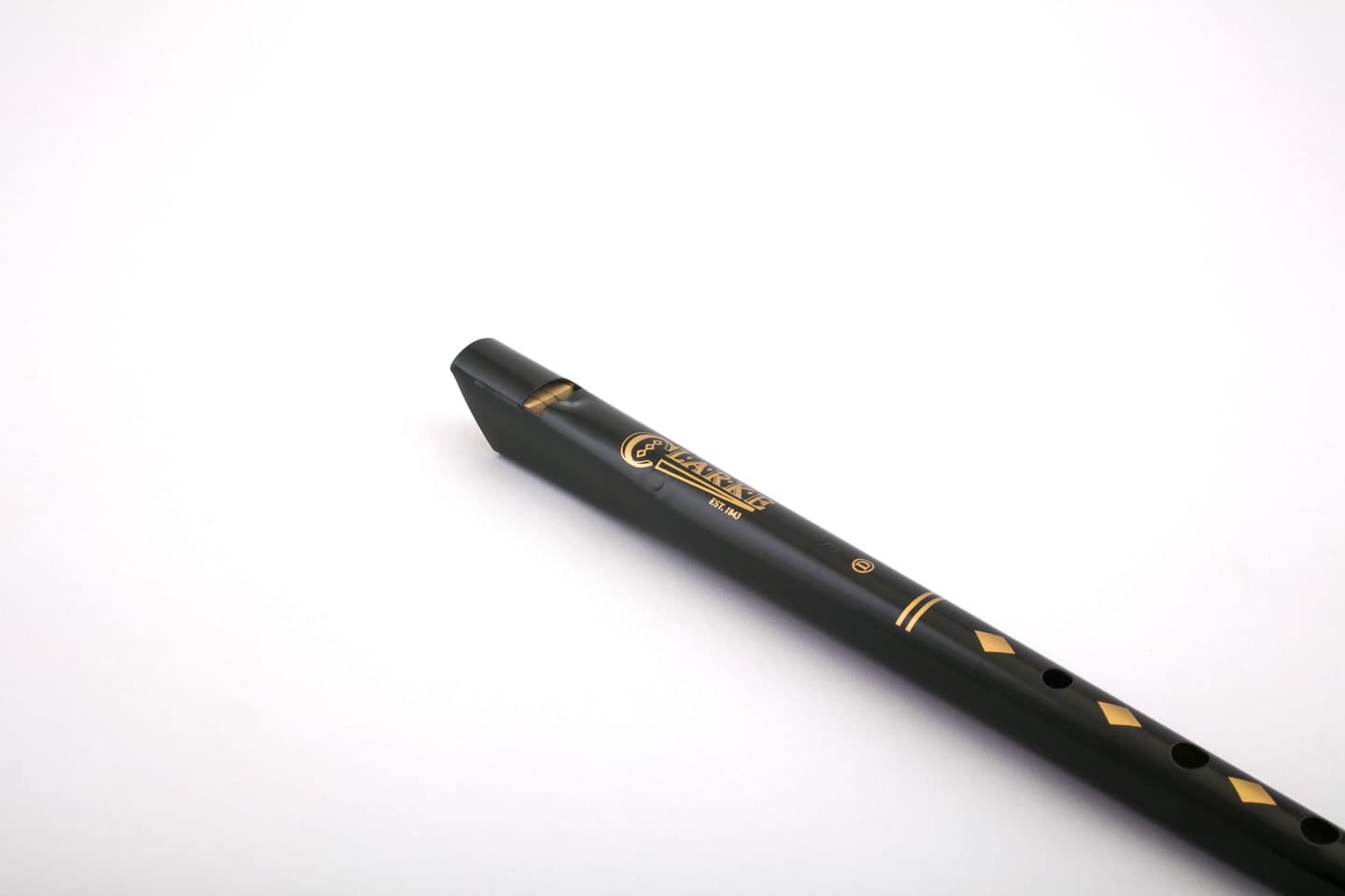 Clarke Original D Tinwhistle, Black/Gold Pennywhistles Clarke   