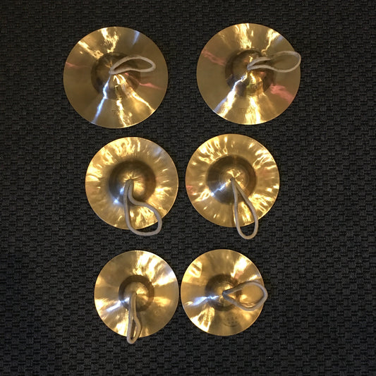 Chinese Brass Cymbals with Straps Pair (6, 7, or 8 Inch) Cymbals Lark in the Morning   