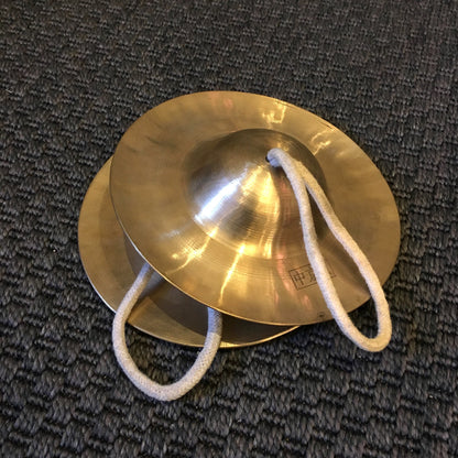 Chinese Brass Cymbals with Straps Pair (6, 7, or 8 Inch) Cymbals Lark in the Morning 7 Inch  
