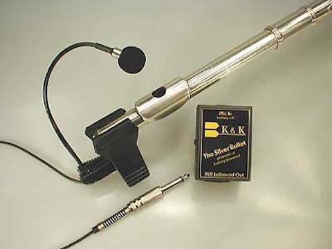 K&K Silver Bullet Microphone For Flute Pickups & Transducers K&K Sound   