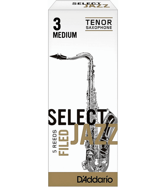 D'Addario Woodwinds Select Jazz Filed Tenor Saxophone Reeds 5-Pack Reeds D'Addario   